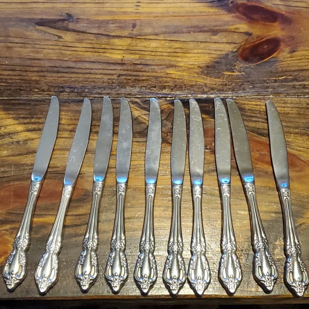 Vintage Stainless Steel Dinner Knives